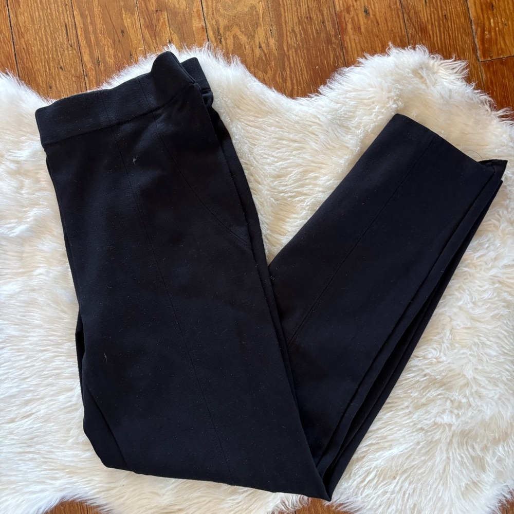 Jones New York Solid Black Pull On Skinny Pants